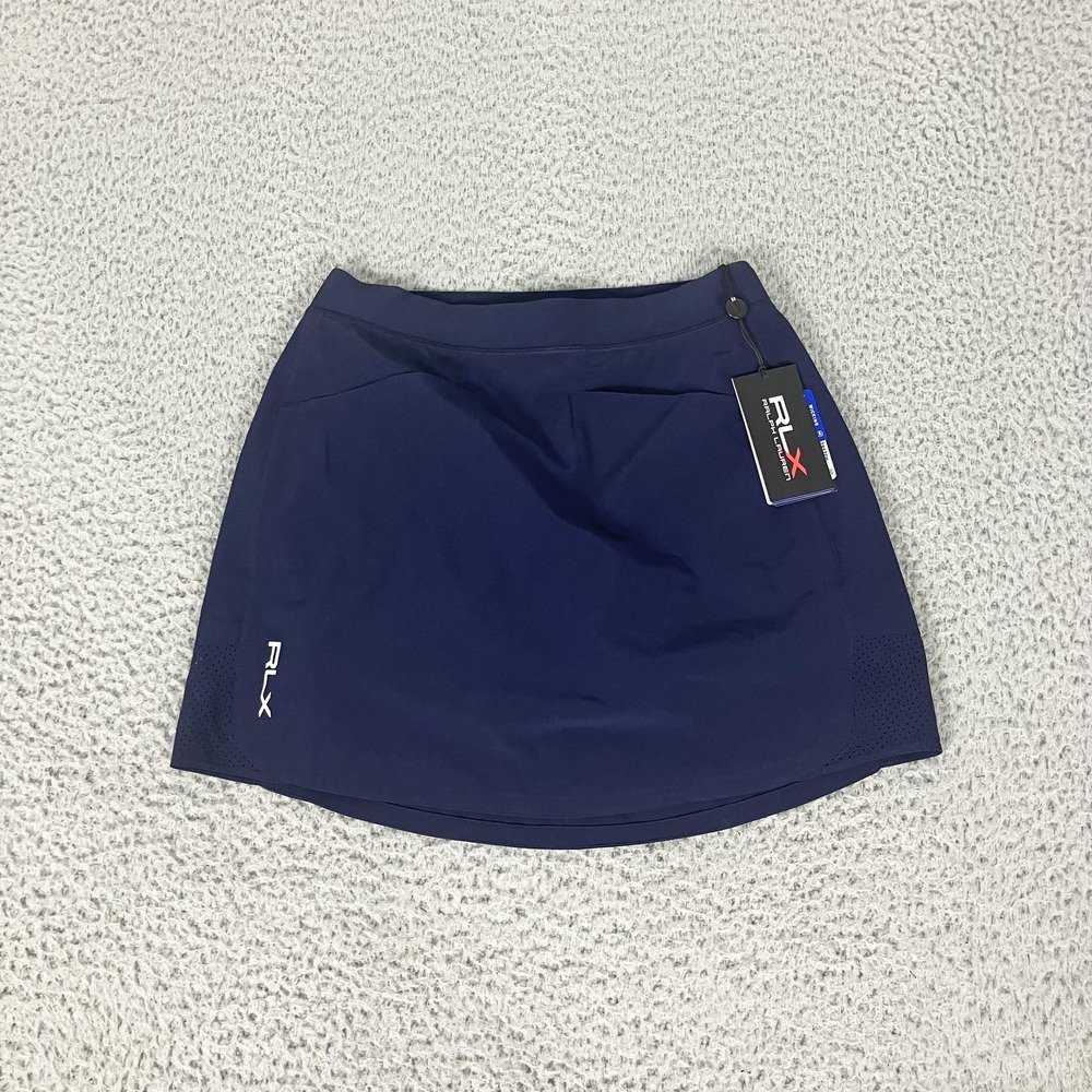 RLX Ralph Lauren Skort Womens XS Navy Golf Core Performance Stretch Wicking - Picture 1 of 7